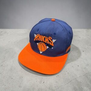 Vintage NBA Knicks Blue and Orange Hat